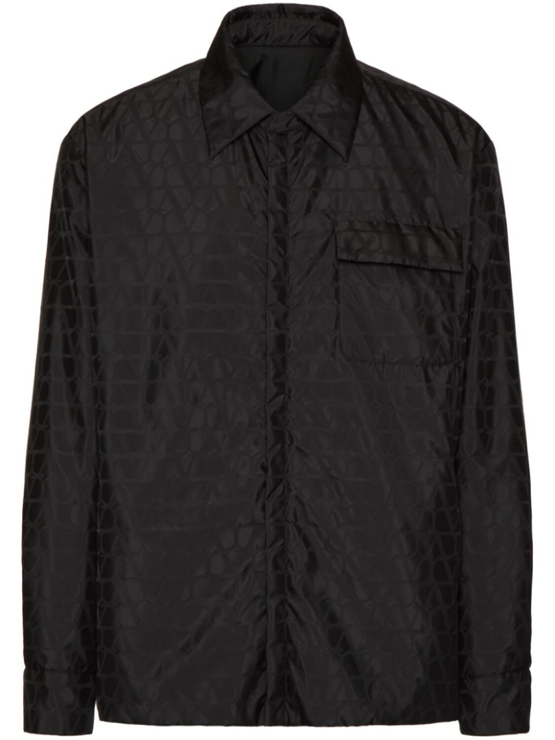 

Valentino Garavani двусторонняя куртка с узором Toile Iconographe, черный