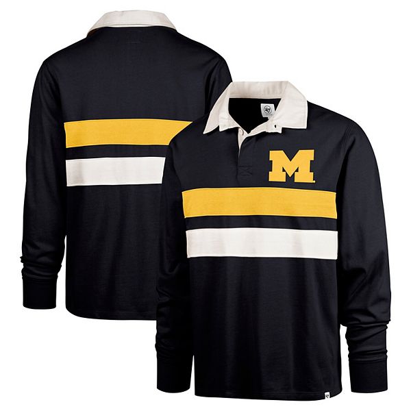 

Мужская длинная регби-поло '47 navy michigan wolverines clubhouse knox thames 47 Brand
