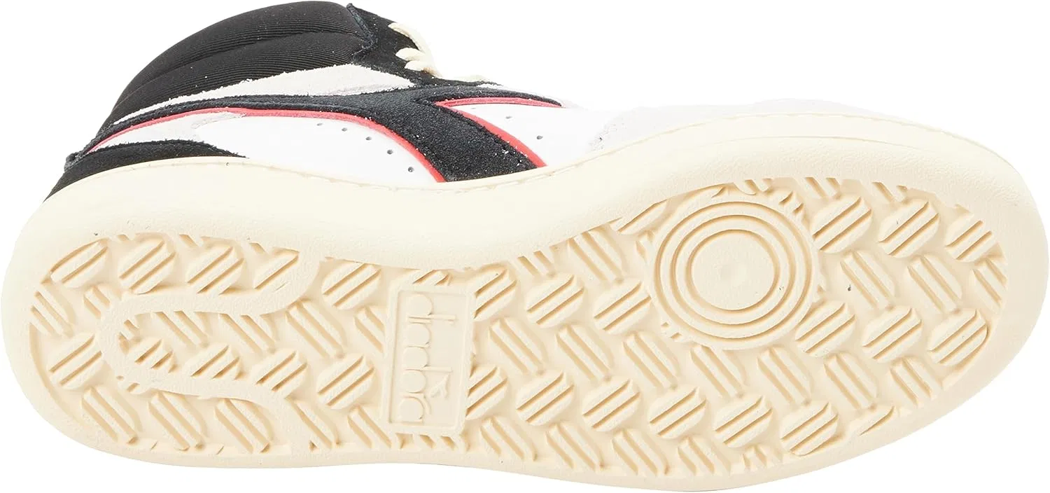 Кроссовки Diadora Unisex Magic Basket Mid Gymnastikschuh, White Ferrari Red Italy — фото 4