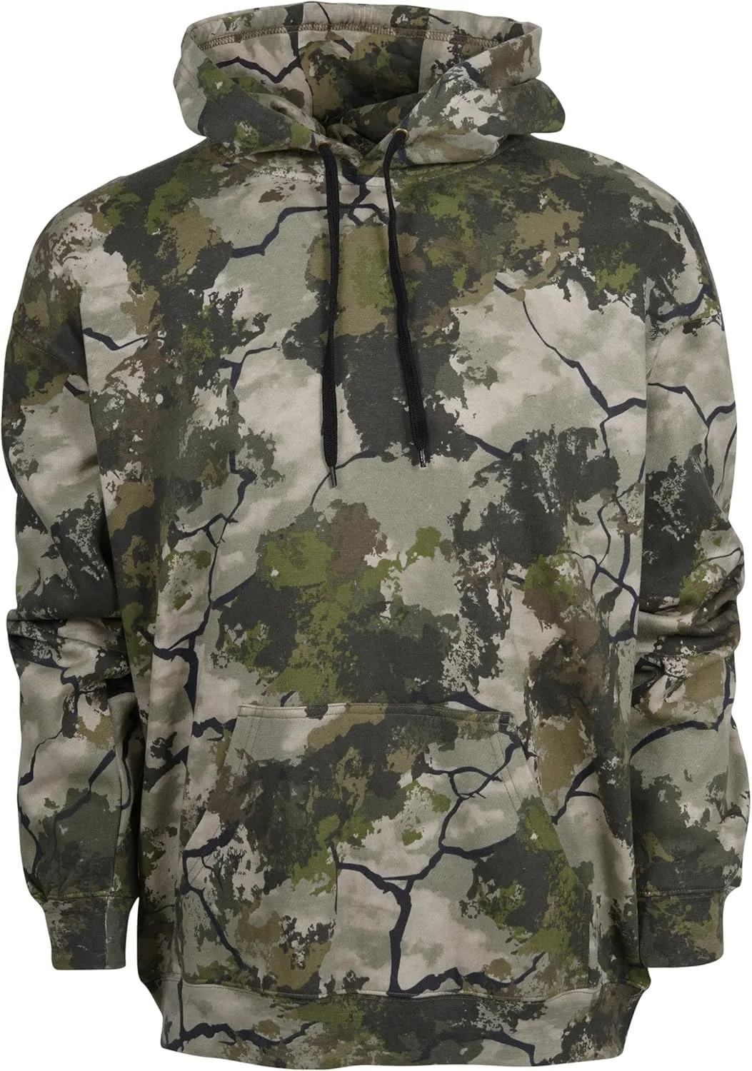 

King's Camo KCB115 мужская классическая охотничья толстовка с капюшоном из смеси хлопка и полиэстера