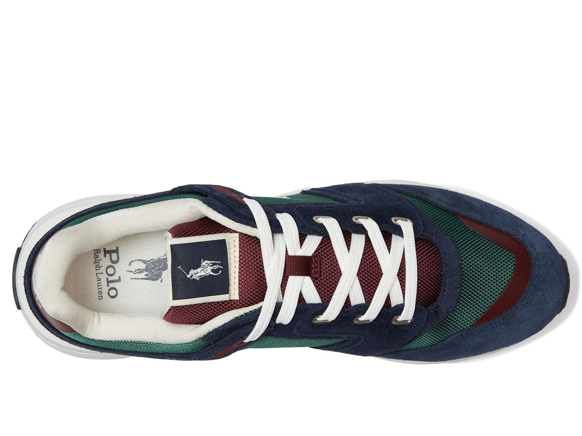 Кроссовки Polo Ralph Lauren Train 89 Suede & Oxford Sneakers, цвет Collegiate Color-Block — фото 2