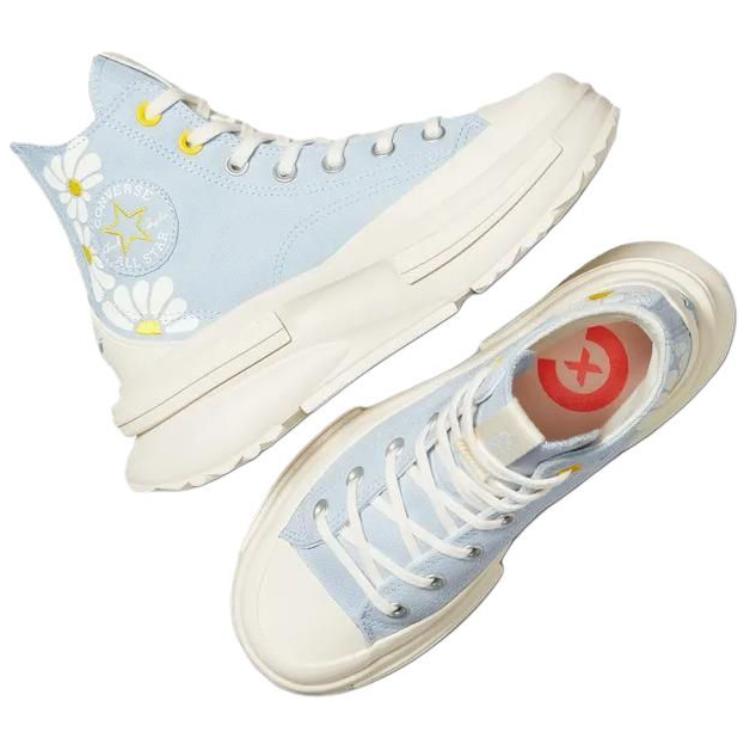 Converse Кроссовки Unisex Run Star Legacy износостойкие высокие матерчатые сине-желтые, цвет Blue Yellow — фото 4