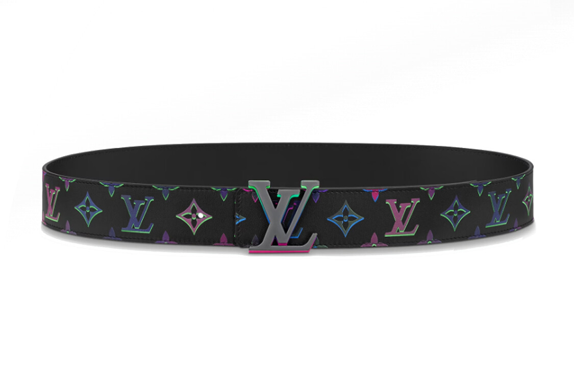 

Ремень мужской Louis Vuitton с пряжкой, черный