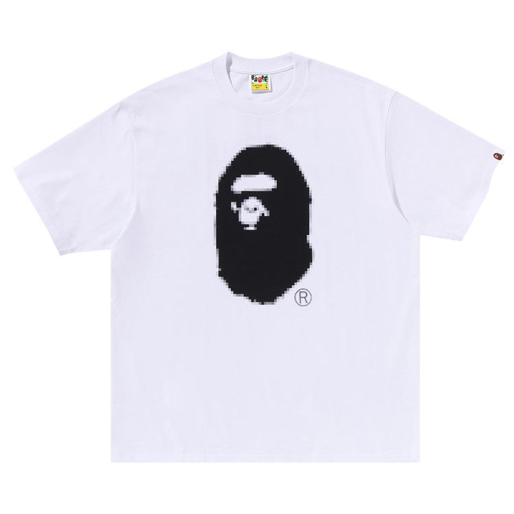 

Футболка BAPE Pixel Ape Head Relaxed Fit Tee, White