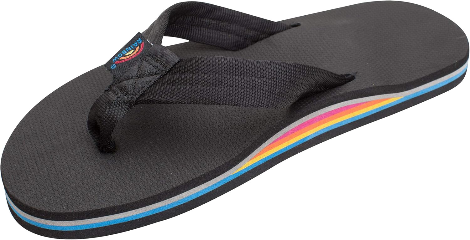 

Мужские сандалии Rainbow Single Layer Soft Top 1" с верхом из мягкого материала и ремешком из нейлона, наполненным EVA Rainbow Sandals