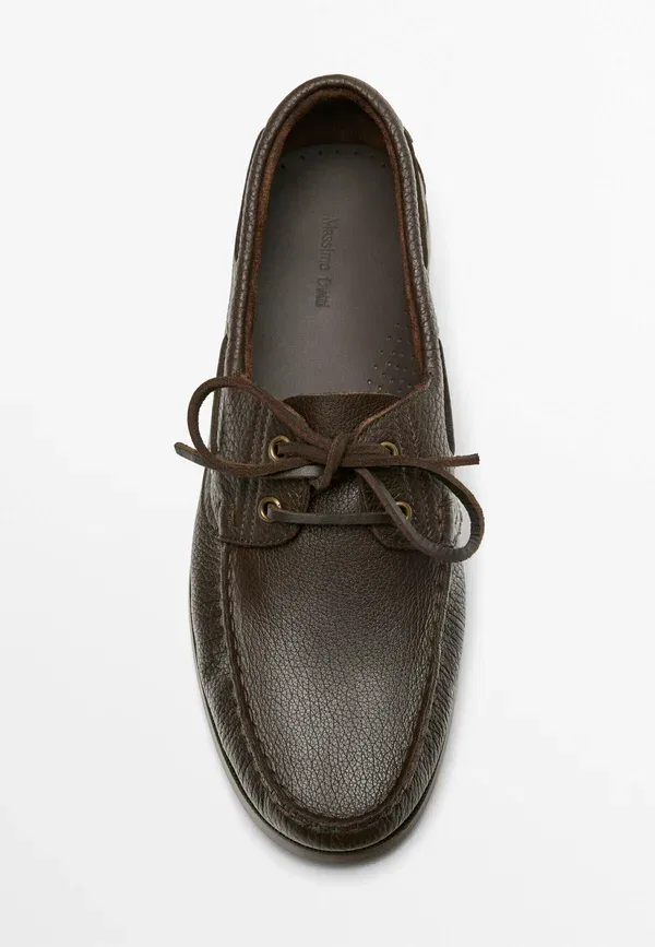Туфли-лодочки Massimo Dutti, тёмно-коричневый — фото 4