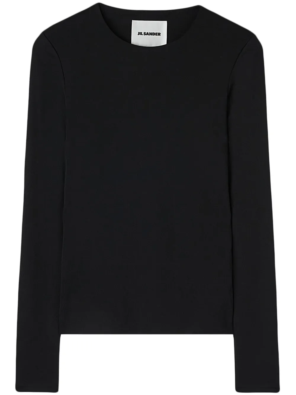 

Футболка из джерси с длинными рукавами JIL SANDER, черный