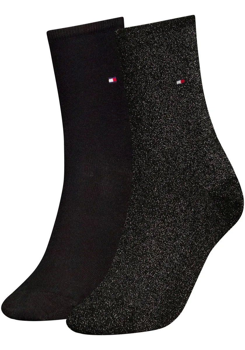 

Носки Tommy Hilfiger (2 шт.) с изящным логотипом, цвет Black Lure