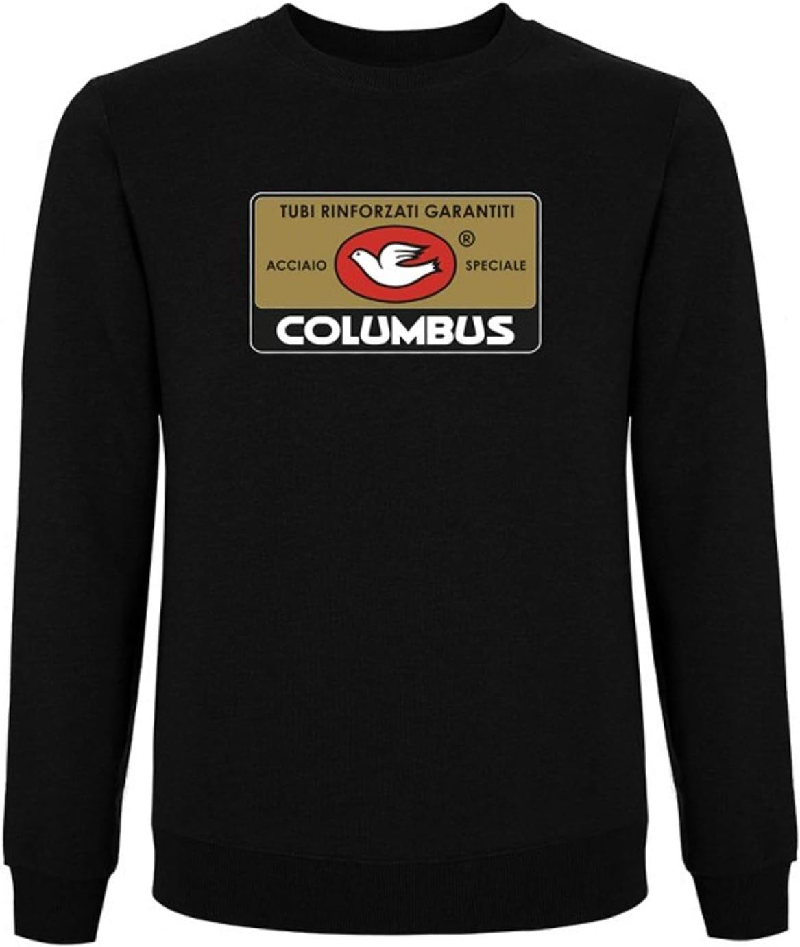 

Толстовка Cinelli, круглый вырез, бирка Columbus, черный