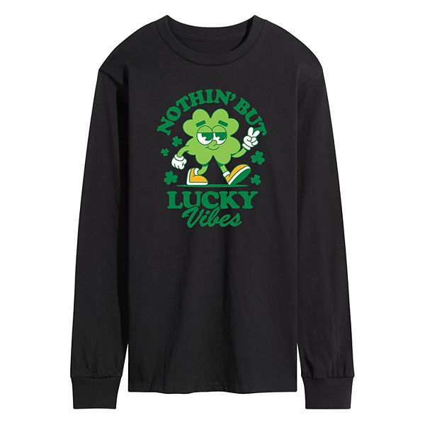 

Мужская футболка с длинным рукавом Lucky Vibes Shamrock Mascot Licensed Character