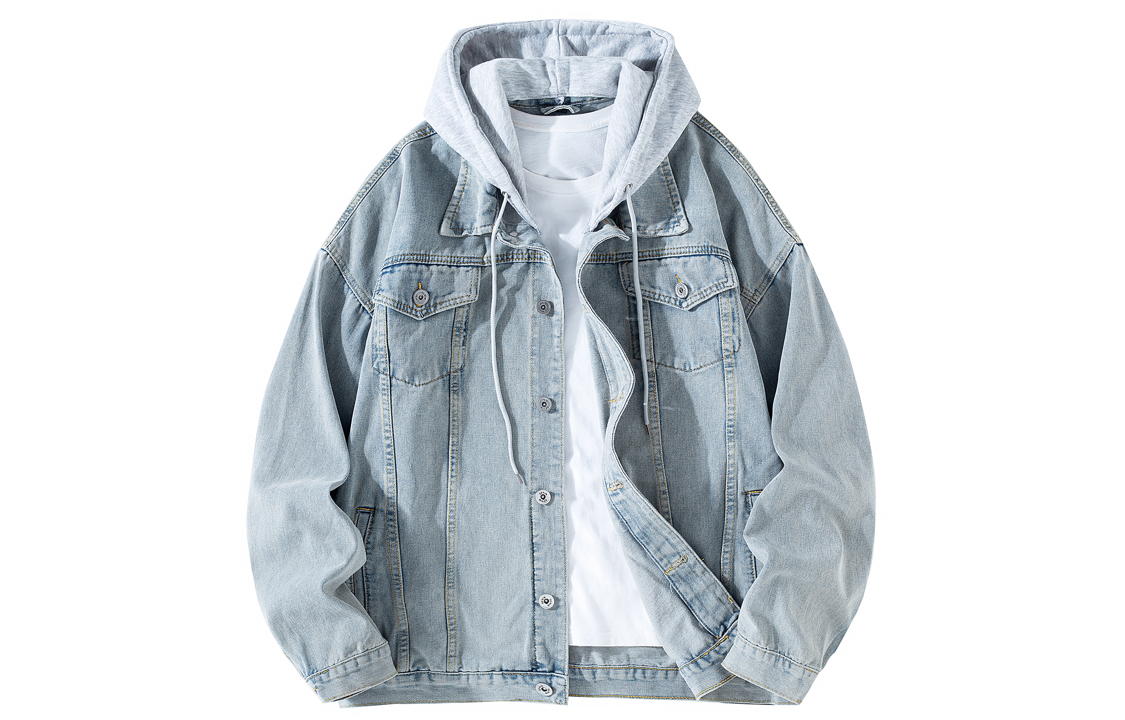 

CSKS Джинсовая куртка унисекс, Blue Denim Hooded