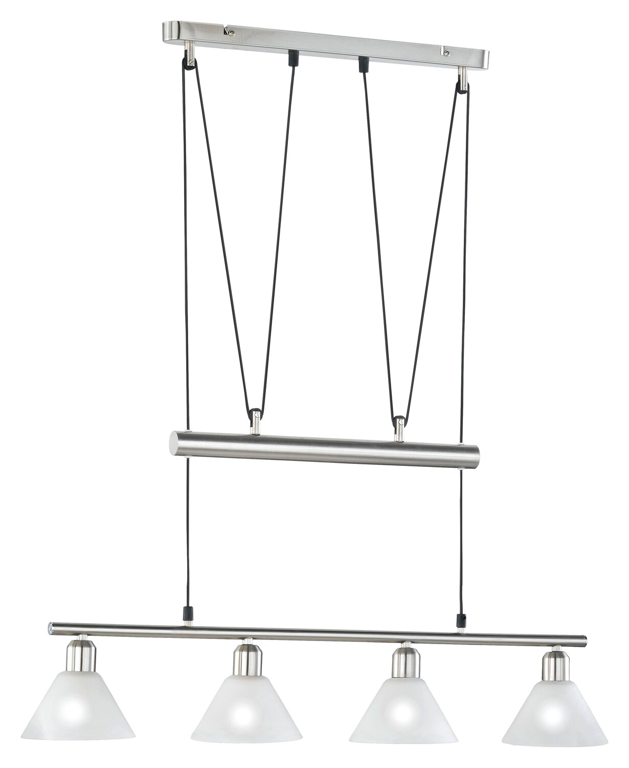 

Подвесной светильник Trio Leuchten, 80x14x180 см, никельной
