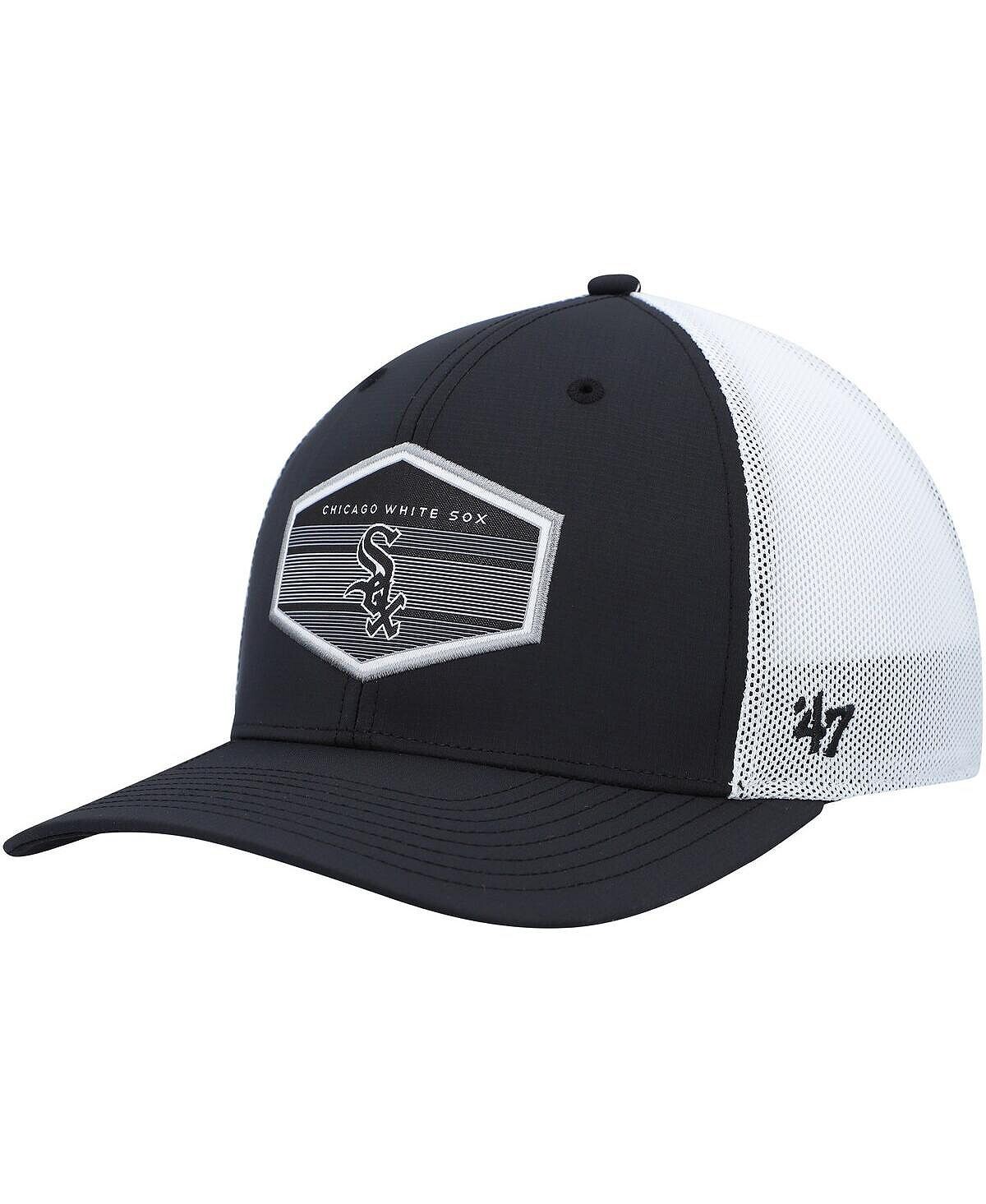 

Мужская черно-белая кепка Chicago White Sox Burgess Trucker Snapback '47 Brand