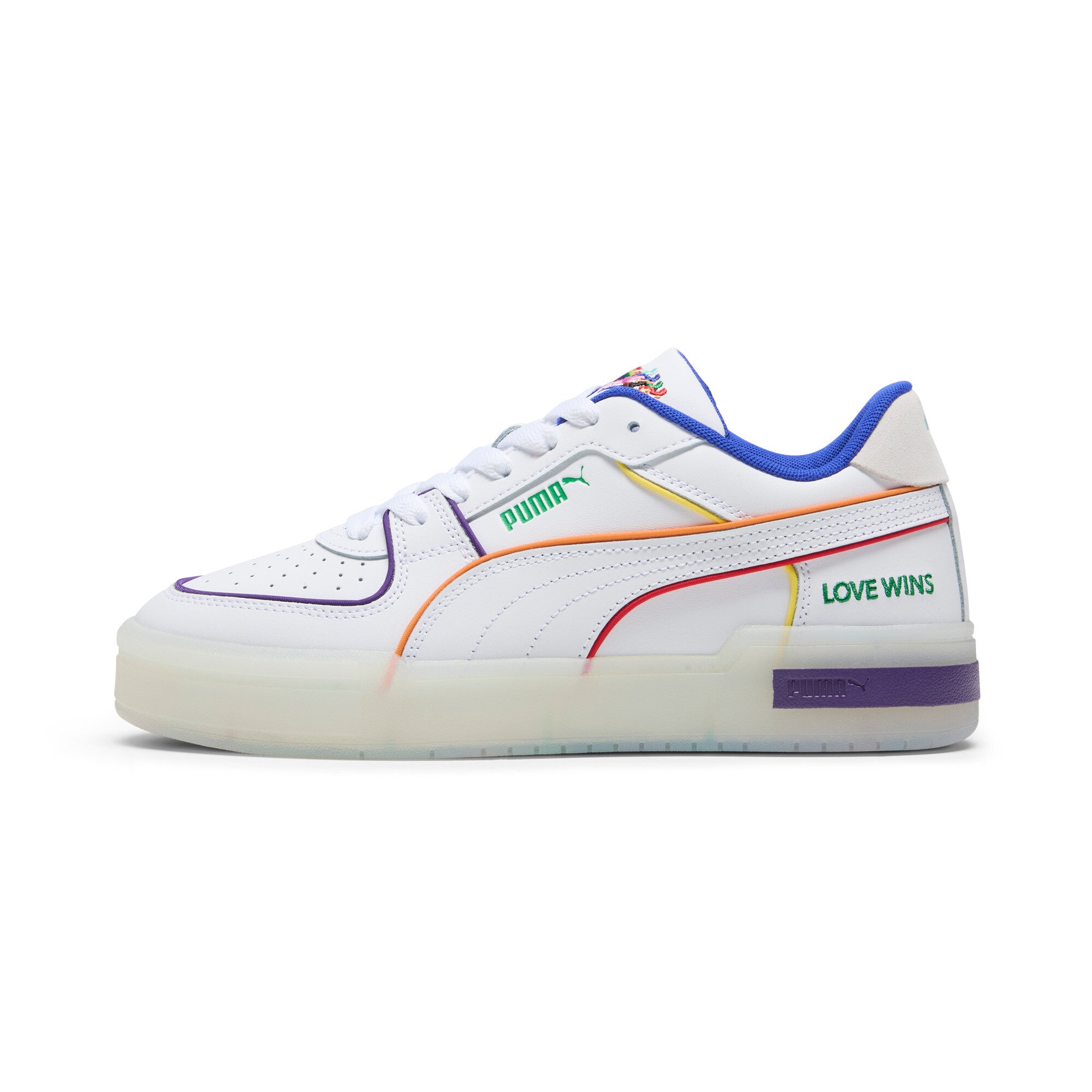 

Кроссовки PUMA Unisex LOVE MARATHON CA Pro, цвет white/iris/pop red/meadow