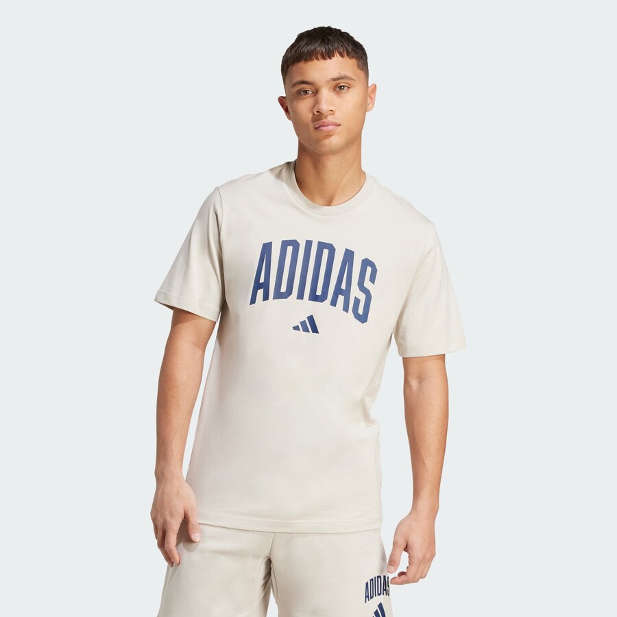 Футболка Performance ADIDAS SPORTSWEAR Collegiate Lineage, светло-бежевый — фото 2
