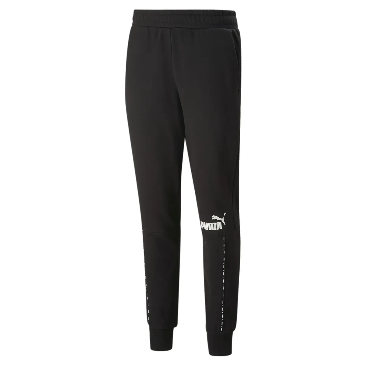 

Тренировочные брюки PUMA "ESS BLOCK X TAPE SWEATPANTS TR CL", черный