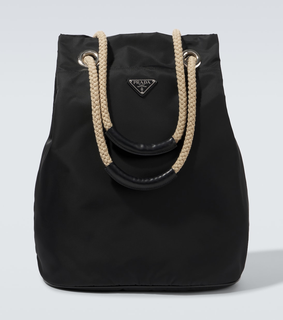 

Сумка-тоут Mariner Re-Nylon среднего размера Prada, черный