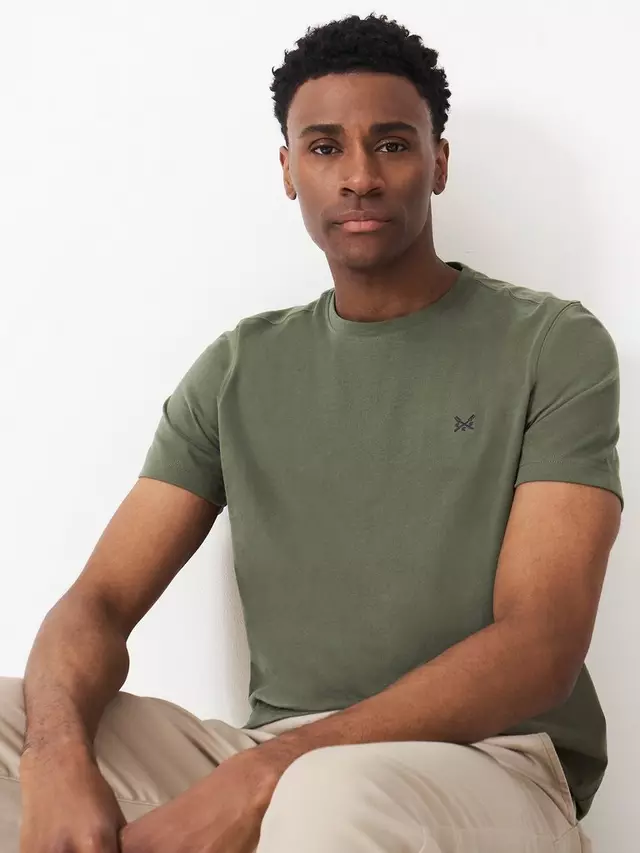 

Футболка Crew Clothing Classic Cotton, оливковый
