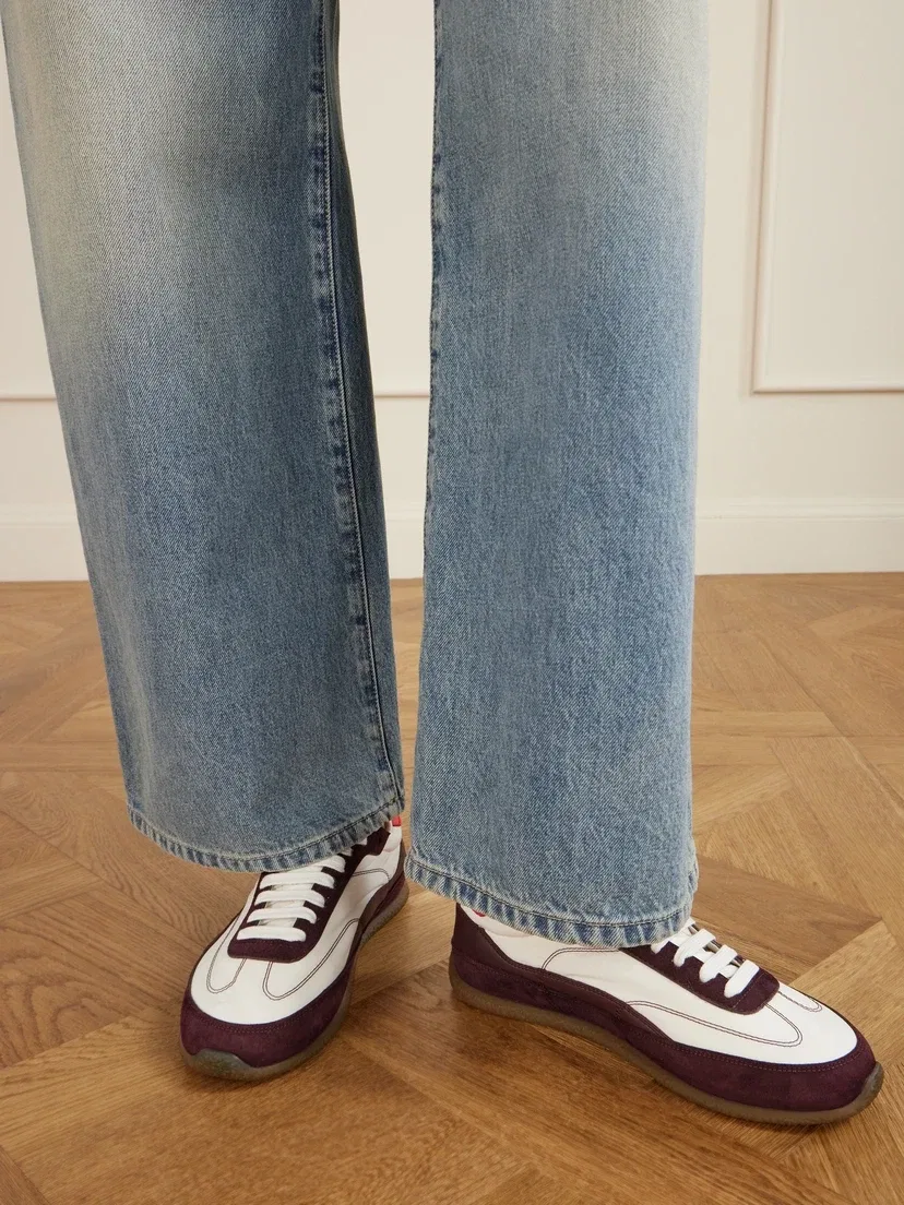 Кроссовки EC1 из замши и кожи MCQUEEN, коричневый — фото 2