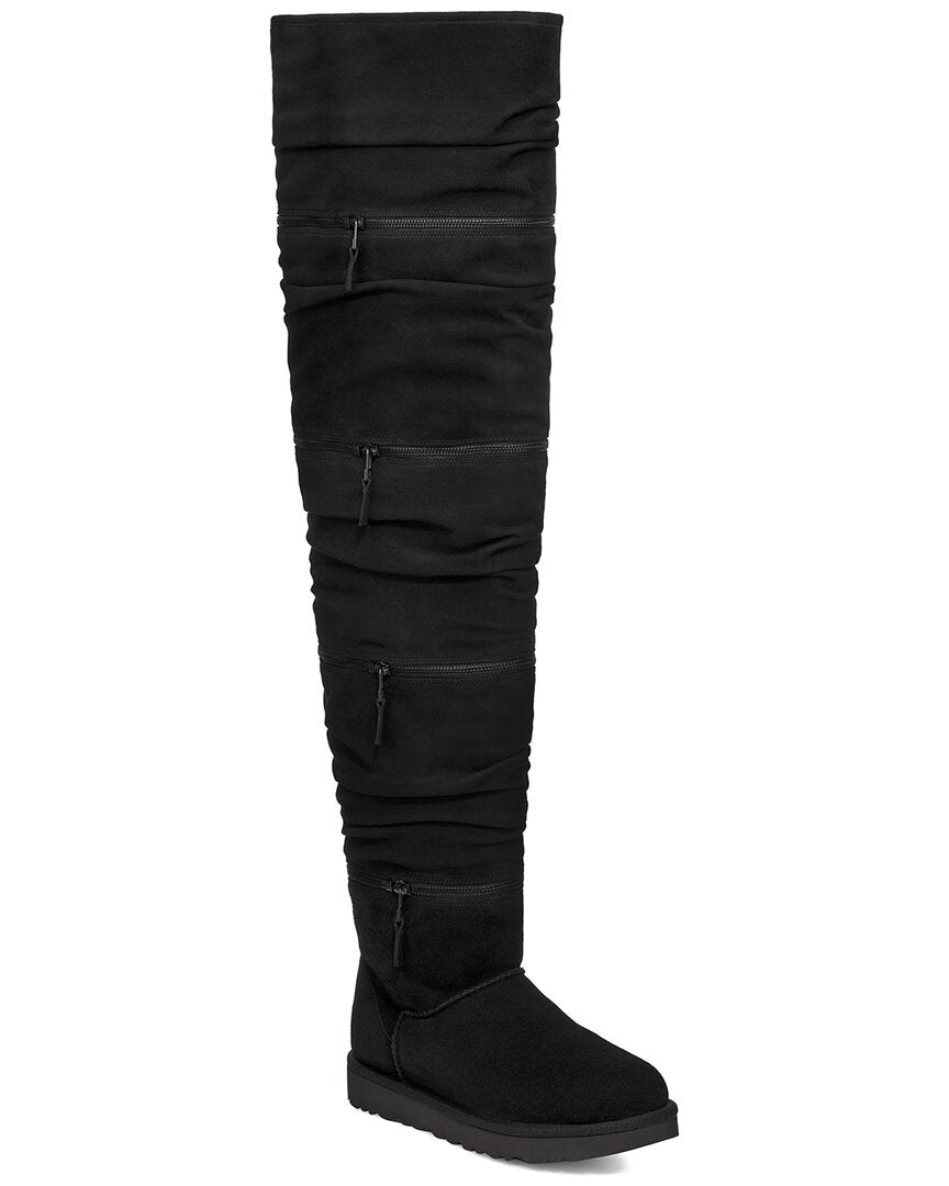 UGG Классические ультравысокие замшевые классические ботинки, черный