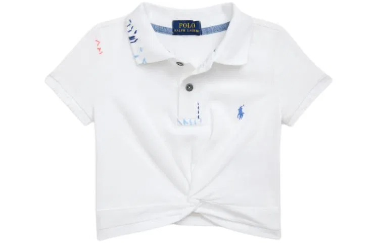 Футболка Polo Ralph Lauren белая для детей