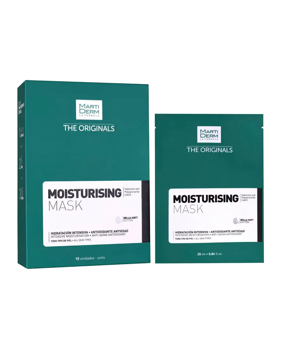 Маска для лица MartiDerm — 10 Хлопковых масок Anti-Aging Увлажняющая The originals