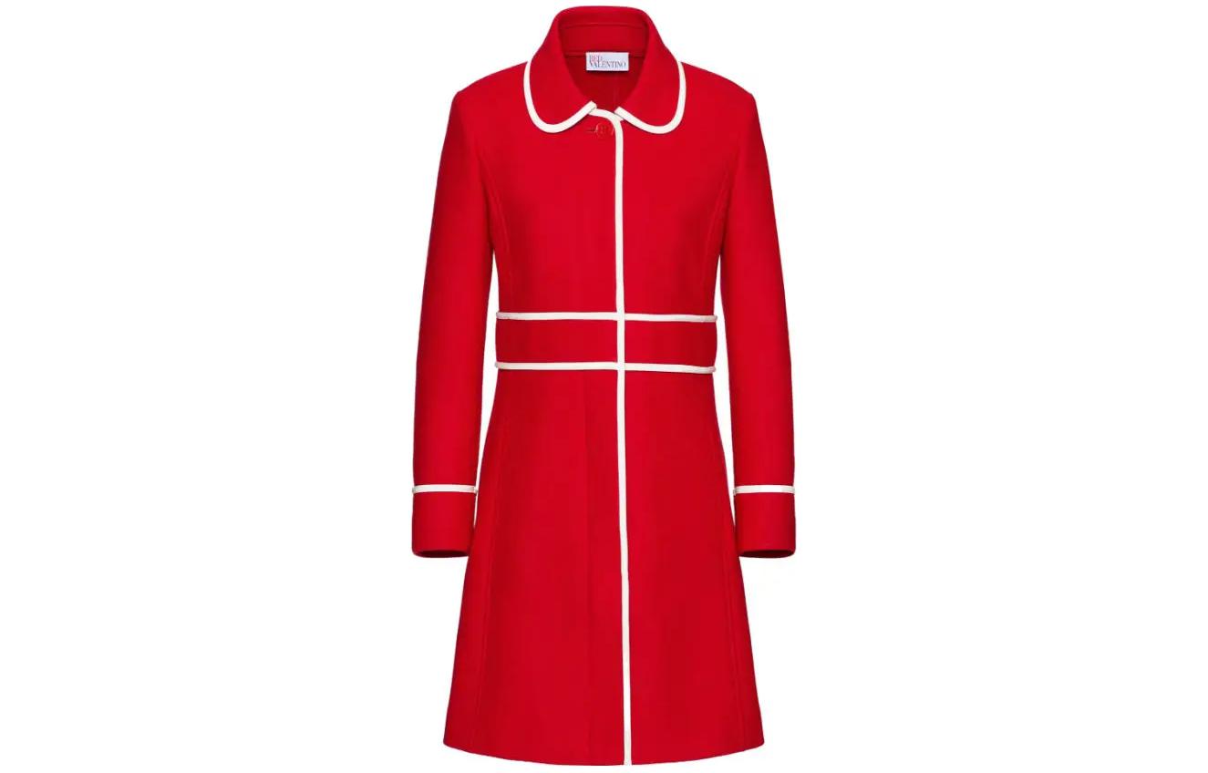 

Красное пальто RED VALENTINO, Красный, Красное пальто RED VALENTINO