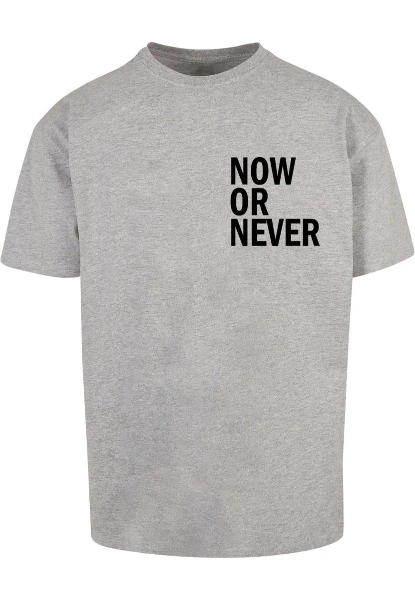 

Футболка Merchcode "Мужская футболка большого размера Now Or Never Heavy Oversize", серый