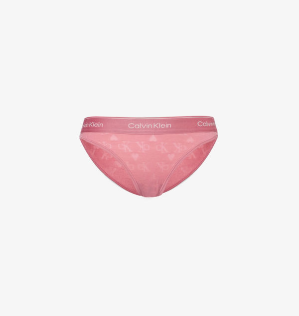 

Трусы-Стрейч-Джерси средней посадки с монограммным принтом Calvin Klein, розовый