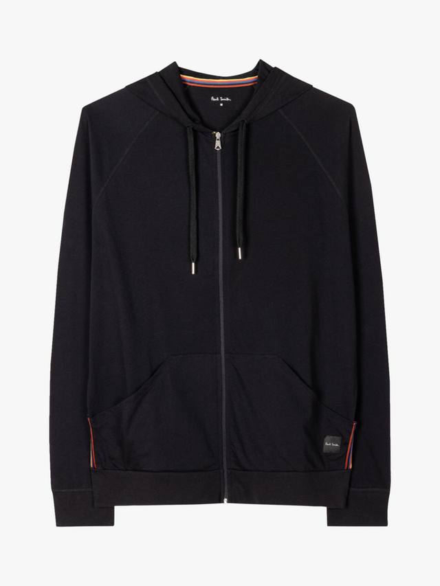 

Худи из хлопка с молнией спереди и принтом в полоску Paul Smith