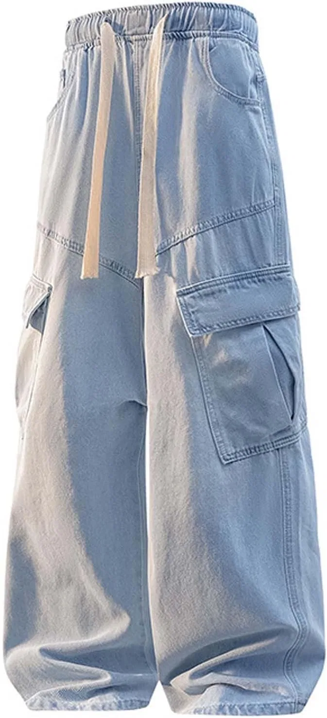 Джинсы широкие мужские Light Blue1