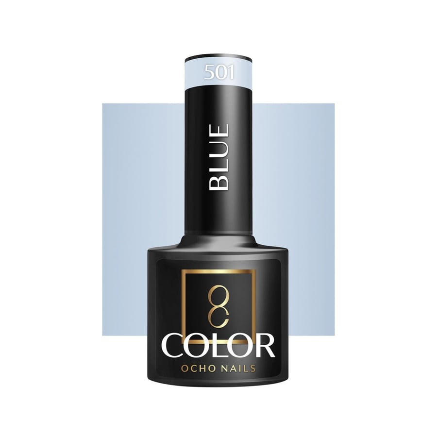 

OCHO NAILS Гибридный лак для ногтей синий 501 -5 г Active Shop