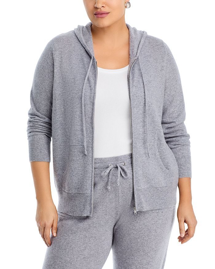 

Зип-худи - эксклюзив C by Bloomingdale's Cashmere, серый