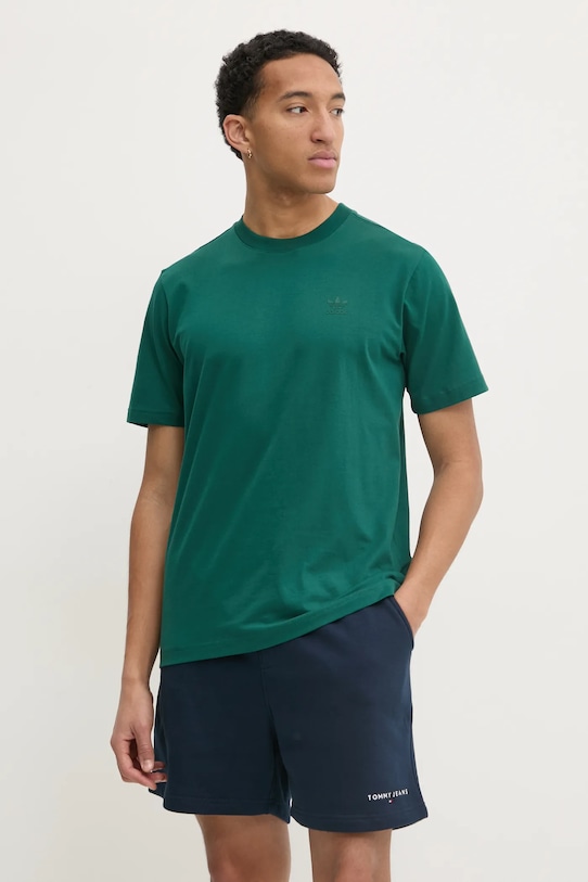 

Хлопковая футболка Q12 TS TEE CO Adidas Originals, зеленый