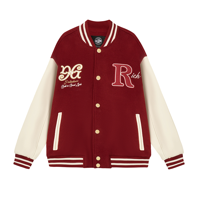 

Бейсбольная куртка унисекс dried tomato red Palladium, красный