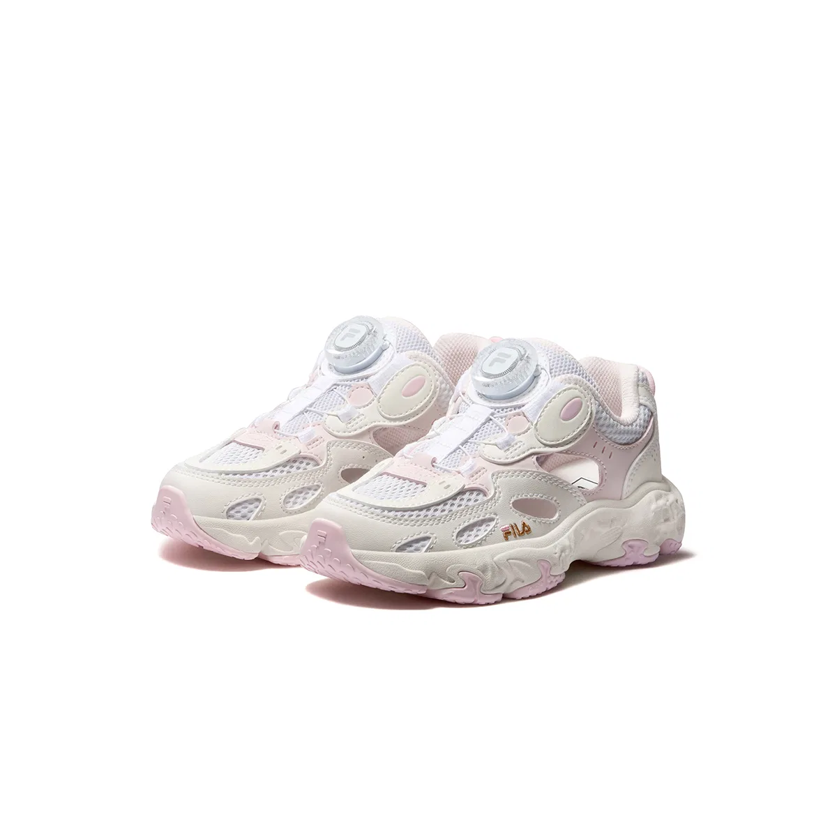 Кроссовки FILA Heritage FHT из синтетической кожи и текстиля White/Milk White детские FILA KIDS, FILA White/Milk White — фото 4