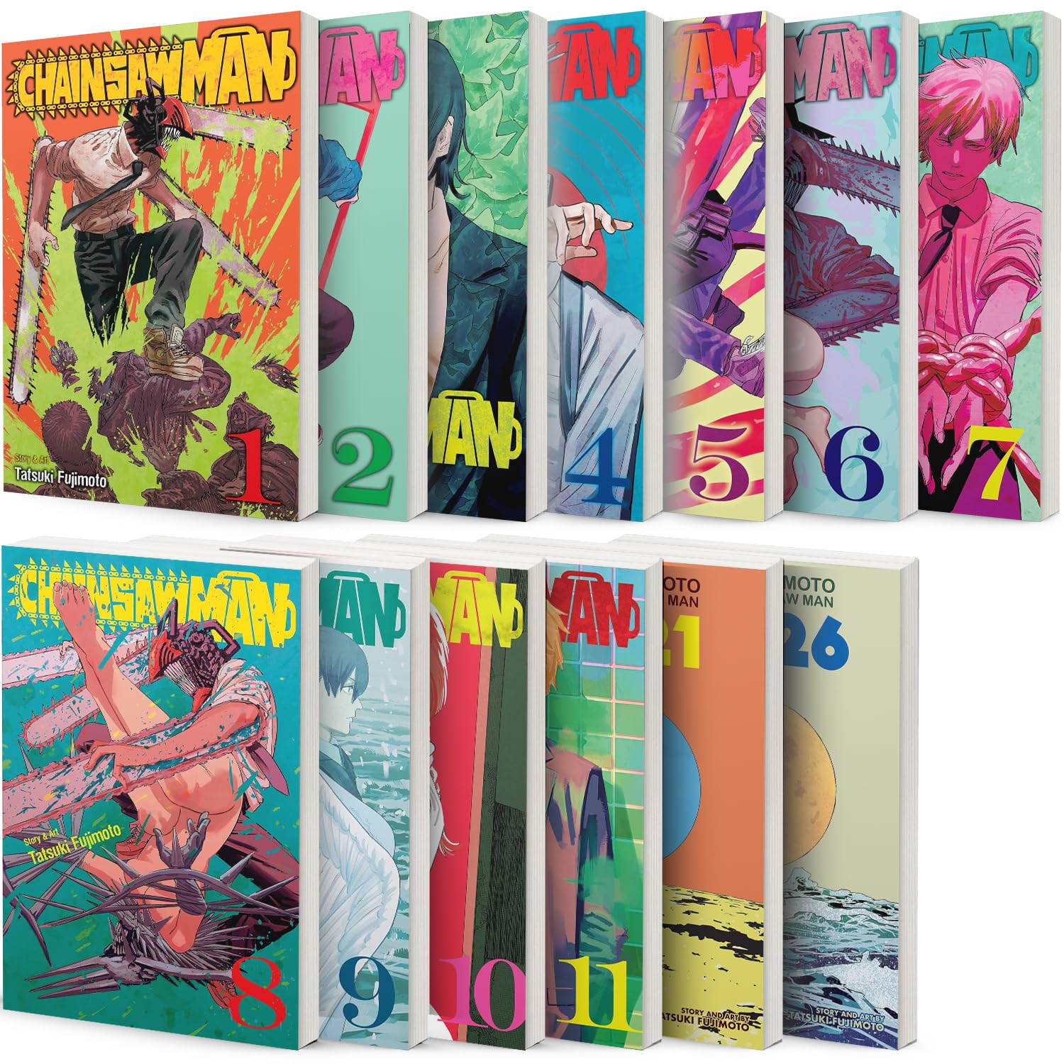 

mukawa Chainsaw Man Collection 11 Book Set Volumes 1-11 By Tatsuki Fujimoto (Viz Media)