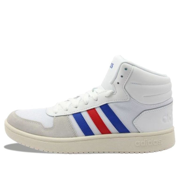 

Кроссовки hoops 2.0 mid 'white royal scarlet' Adidas, красный