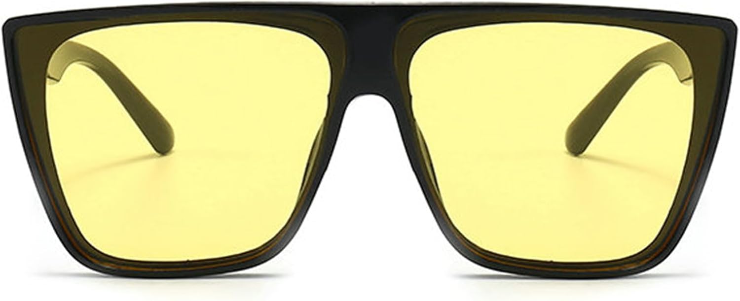 

Женские солнцезащитные очки квадратной формы Helena Square Oversized, роскошные, с плоской верхней частью, в большой оправе, с защитой от УФ-излучения UV400, модные черные, C7