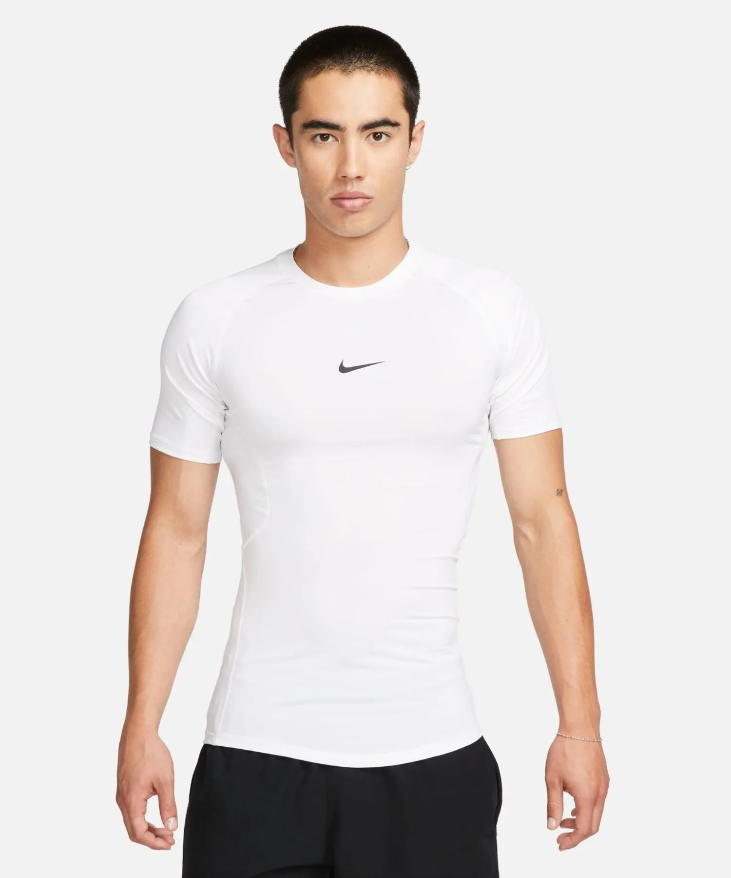 Мужская футболка Nike Pro DF Tight S/S белая