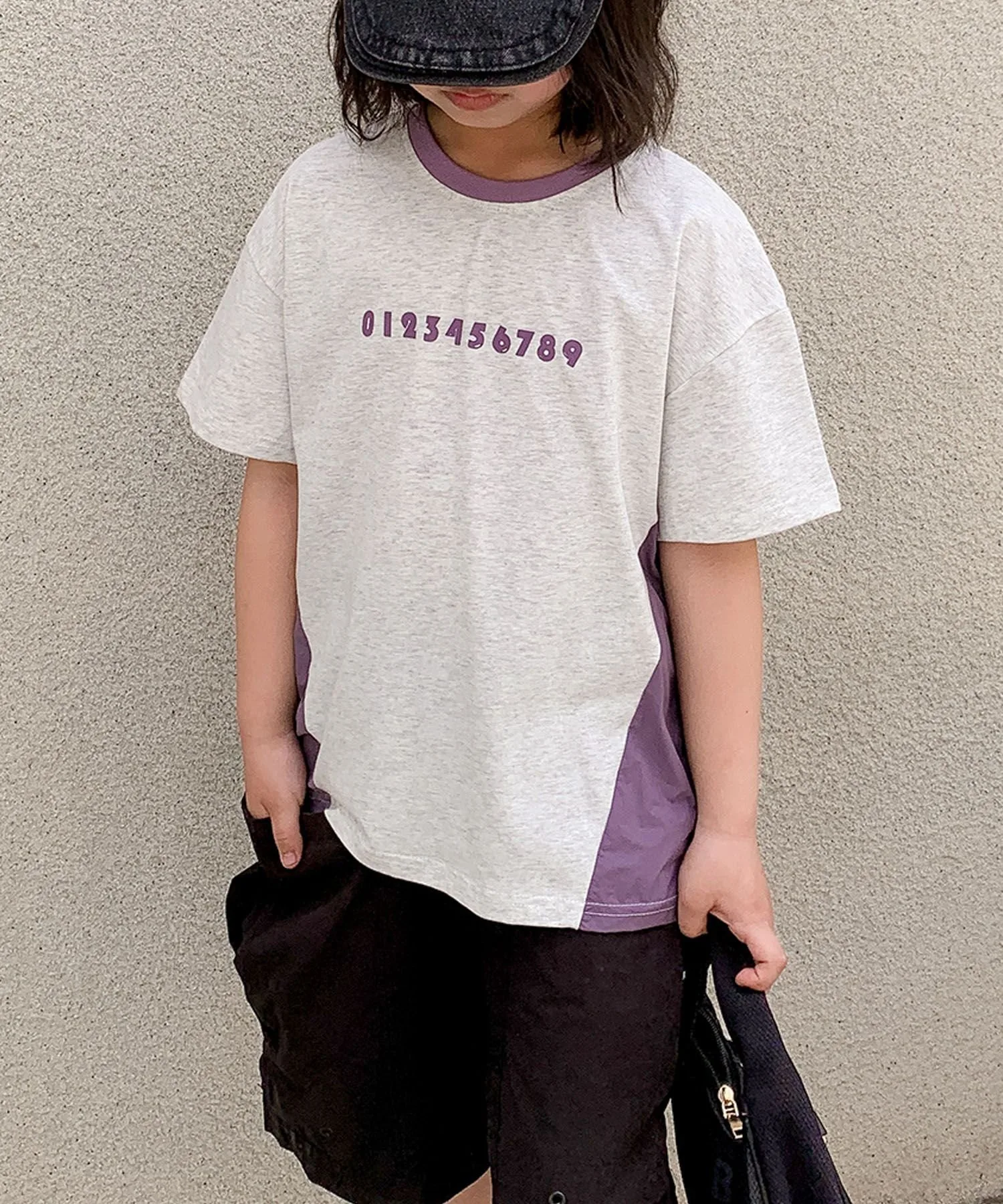 Детская футболка с цифрами и цветовой гаммой [aimoha-KIDS-] Aimoha Kids, Light gray — фото 3