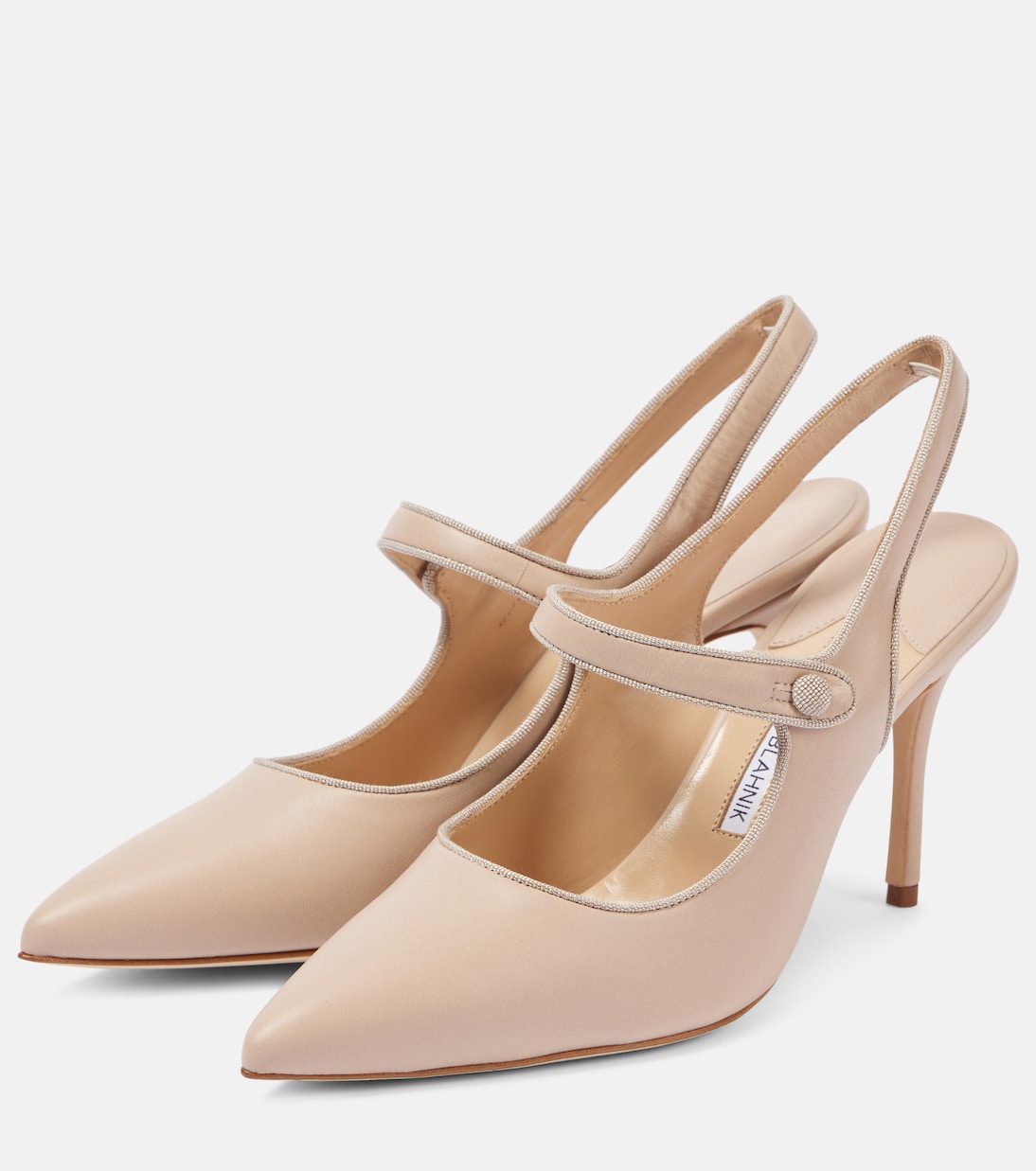 Капри 90 замшевые босоножки на шлейках Manolo Blahnik, 2601 Mnud — фото 4