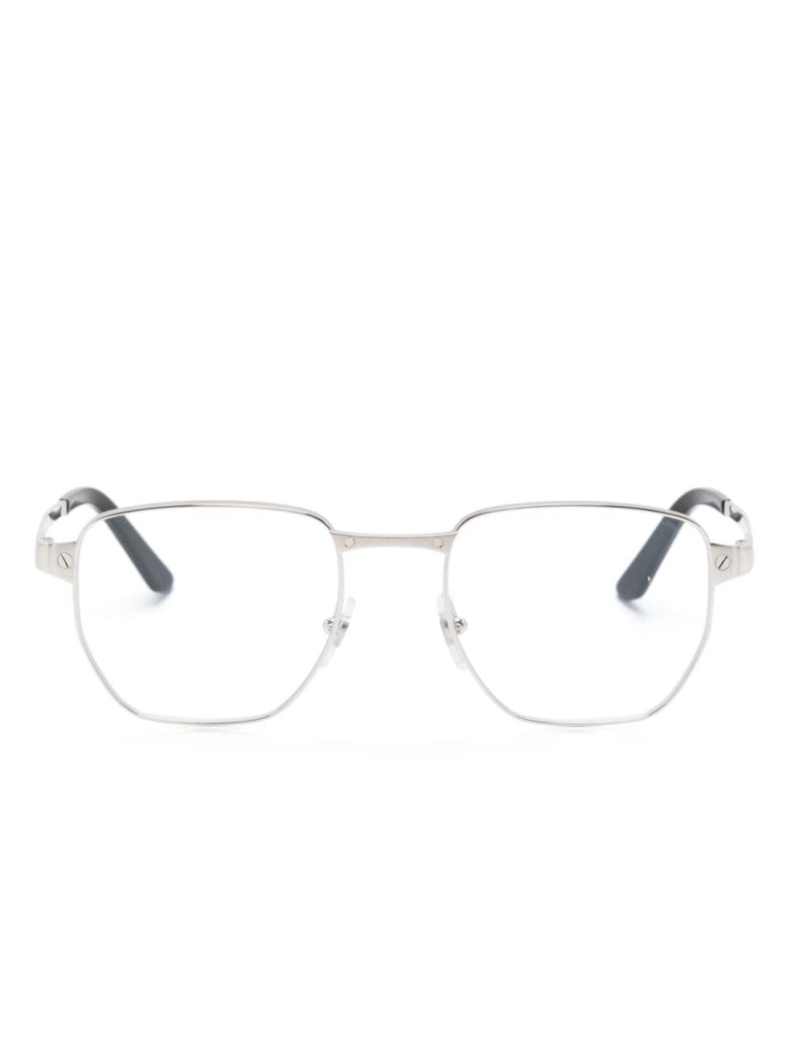 

Cartier Eyewear очки Santos de Cartier в квадратной оправе, серебристый