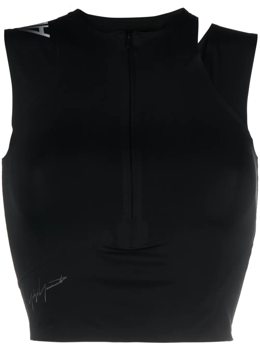 

Укороченный топ с логотипом Y-3, черный