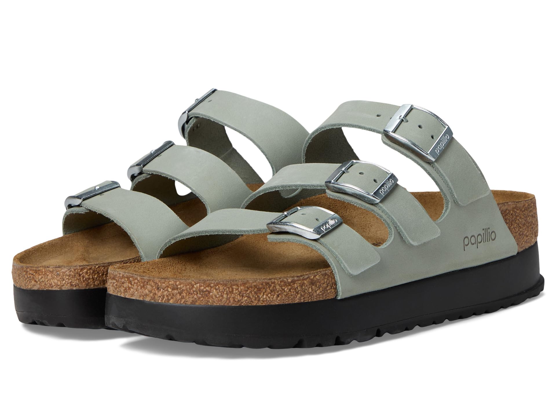 Сандалии Birkenstock Papillio By Birkenstock Florida Platform - Nubuck, Pure Sage