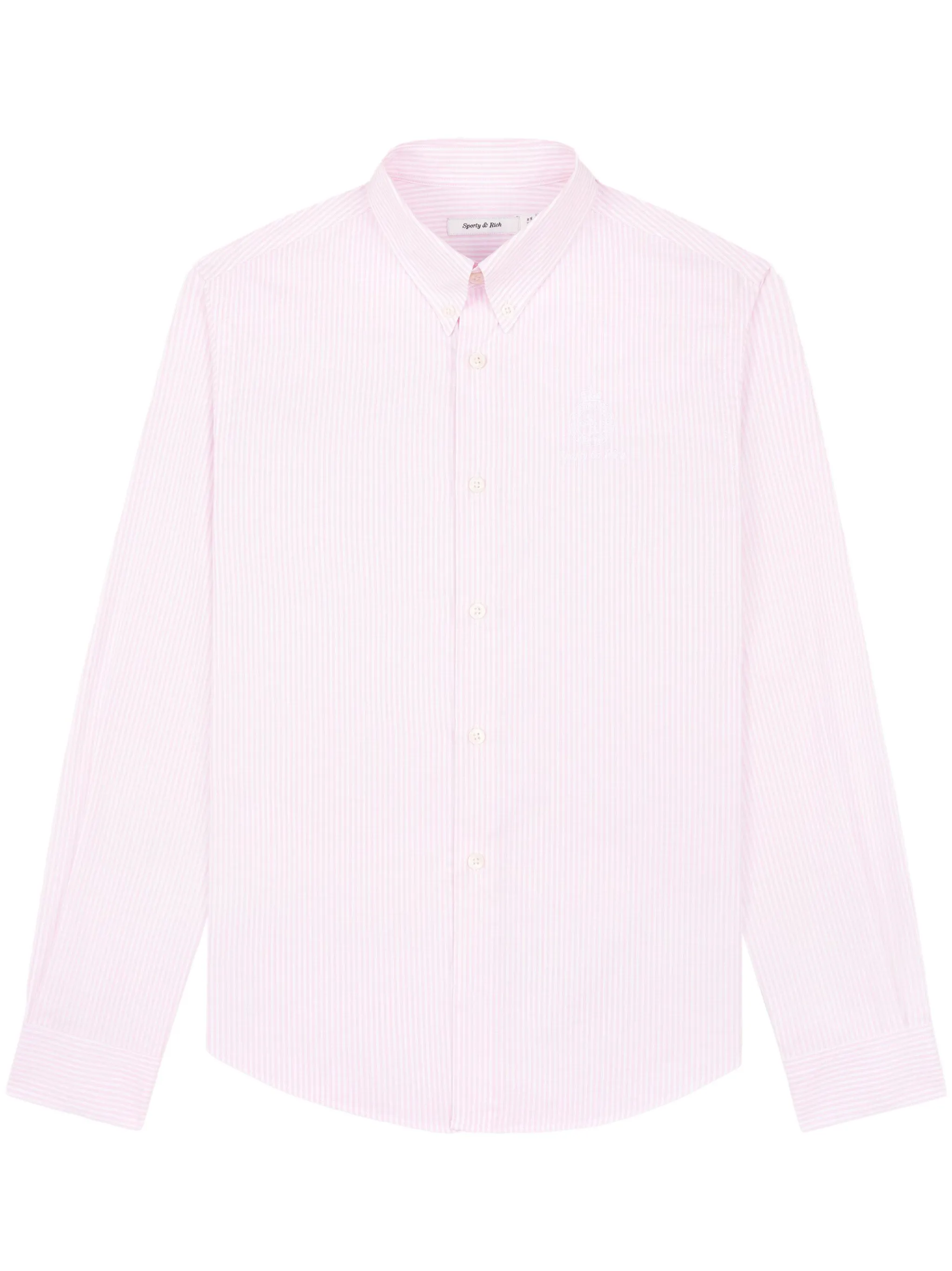 

Полосатая рубашка на пуговицах Sporty & Rich, розовый
