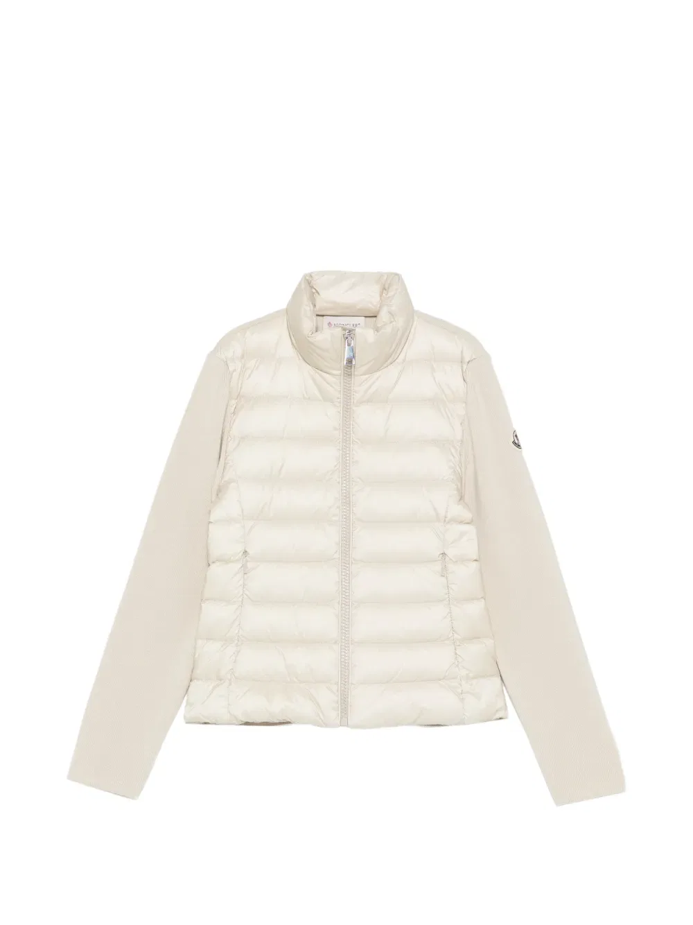 Стеганая куртка в рубчик Moncler Enfant, нейтральный