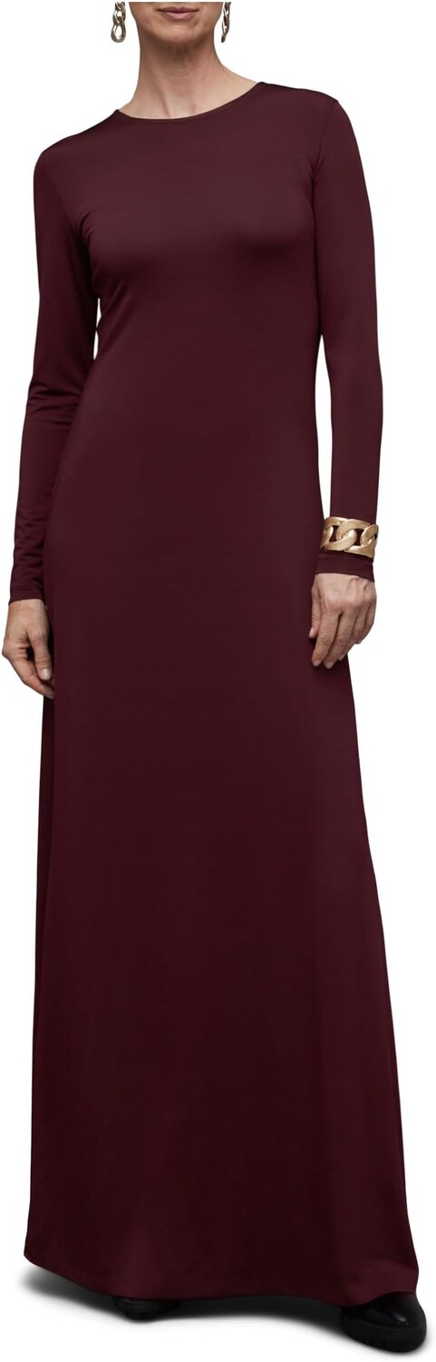 

Платье AllSaints Katlyn Long Sleeve Maxi Dress, цвет Winter Orchid Red