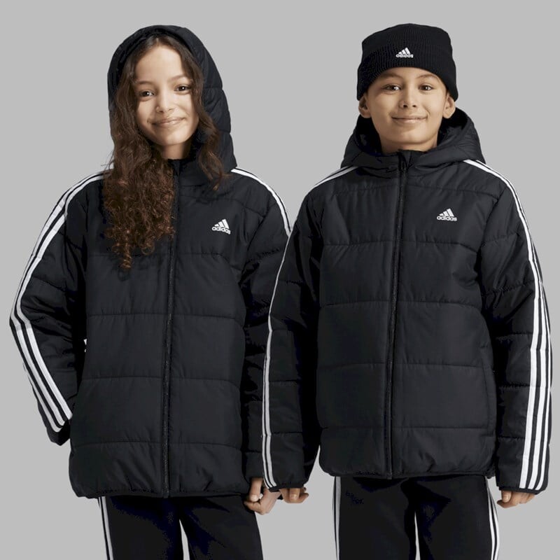 

Детская куртка Essential с 3 полосками на подкладке Adidas, белый