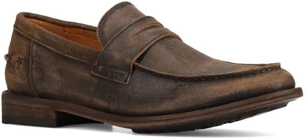 Мокасины для мужчин Frye Tyler Flex Penny - премиальная кожа, комфортная посадка, универсальный стиль, прочная подошва, от повседневного до формального, шоколадный — фото 4